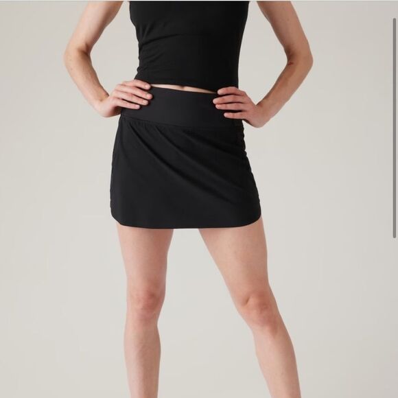 Athleta Run With It Skort 14" Black - Picture 1 of 15